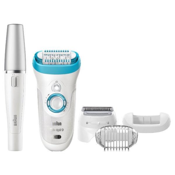 Silk Epil 9-558 Women's Wet and Dry Cordless Epilator with 5 Extras - Including Bonus Face Epilator