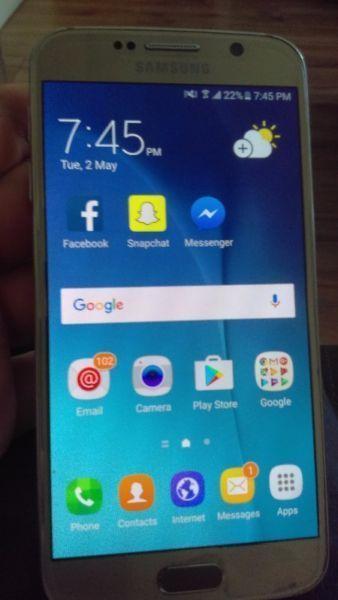 samsung galaxy s6 platinum Gold great condition