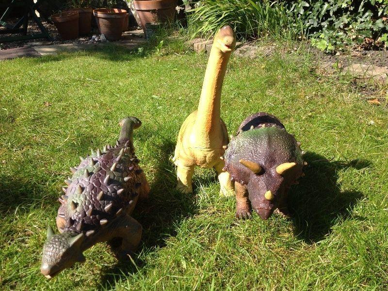 Three large foam dinosaurs. Excellent condition. Real bargain