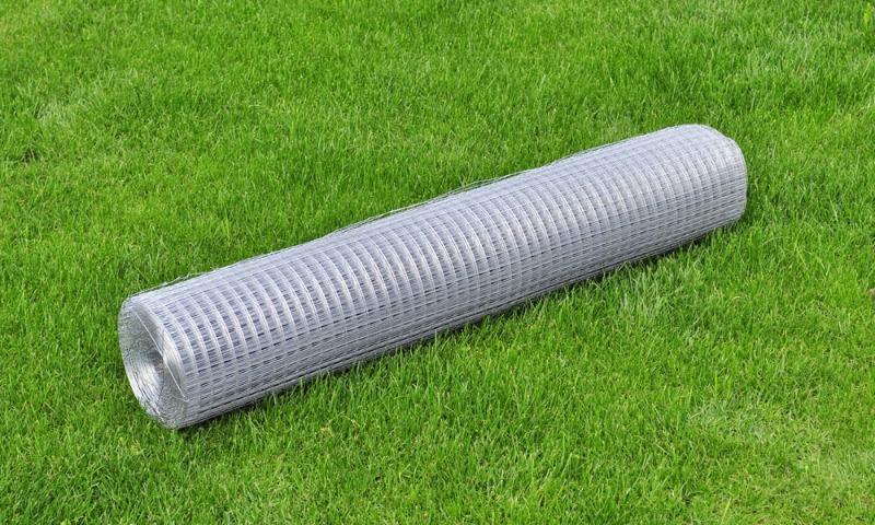 Fencing & Barriers:Square Wire Netting 1x25 m Galvanized Thickness 0,7 mm(SKU140430)