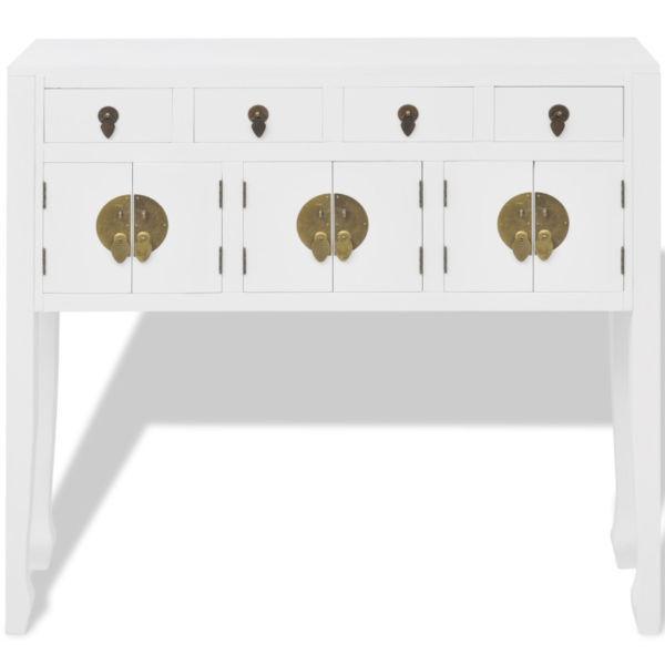 Cabinets & Storage:vidaXL Sideboard Chinese Style Solid Wood White(SKU242647)