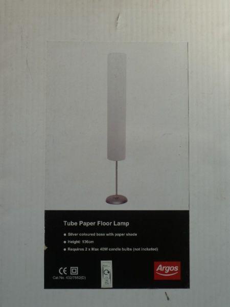 Floor lamp (paper, tube shaped)