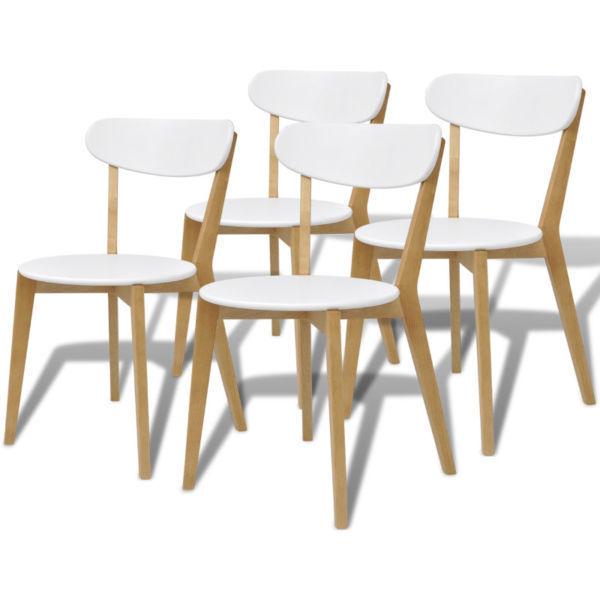 Kitchen & Dining Room Chairs : Dining Chairs 4 pcs MDF and Birch Wood(SKU242962)
