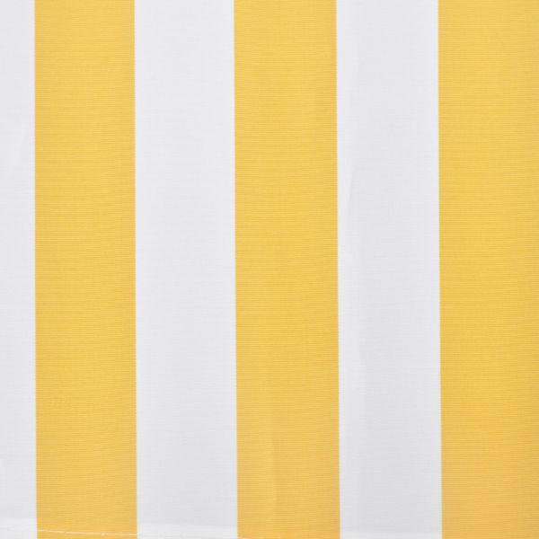 Outdoor Umbrellas & Sunshades : Folding Awning 300 x 250 cm Yellow & White(SKU271720)