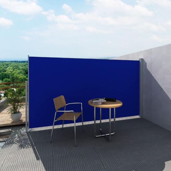 Outdoor Umbrellas & Sunshades : Patio Terrace Side Awning 160 x 300 cm Blue(SKU41045)