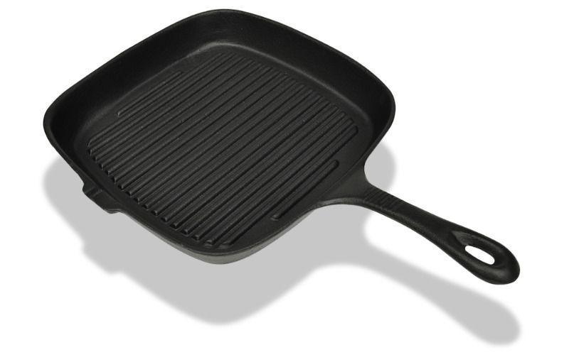 Griddles & Grill Pans : vidaXL Grill Pan Cast Iron 24x23 cm(SKU50123)