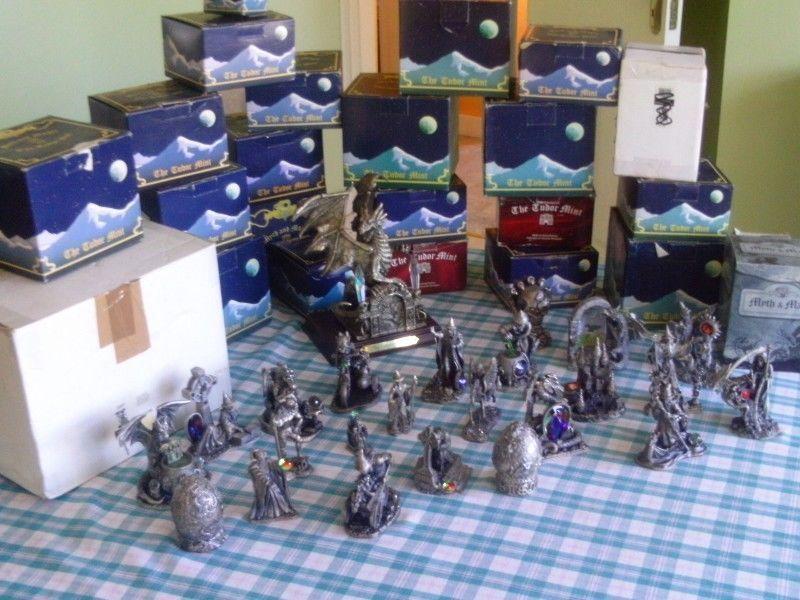 24 Myths and Magic Figure,s by Tudor Mint selling as group only not single,y 120 euro the lot