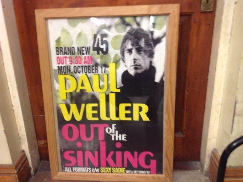 Framed poster of Paul Weller