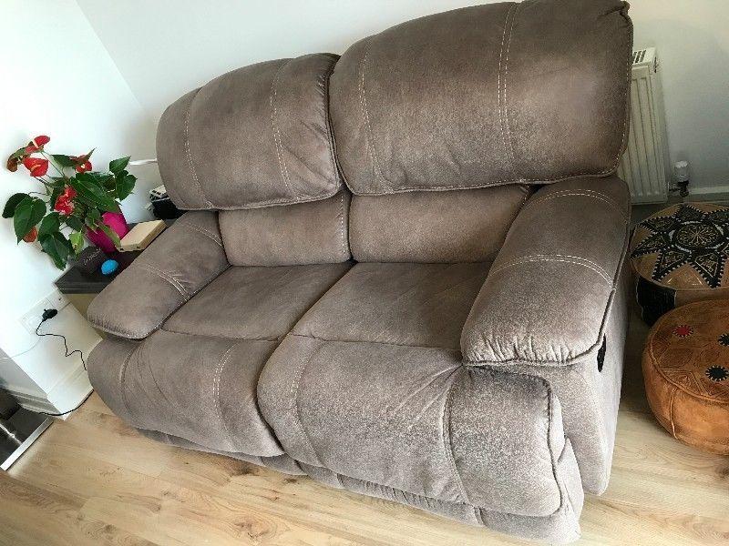 2 Seater Recliner Sofa - almost NEW