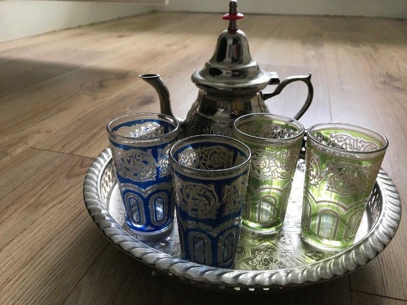 Authentic Morrocan Tea Set (from Tangier Souk)
