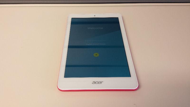SALE Acer Iconia Tab 8inch PINK WHITE 16GB Android NEW