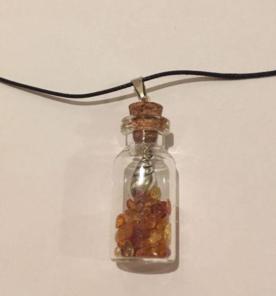 Pendant with baltic amber