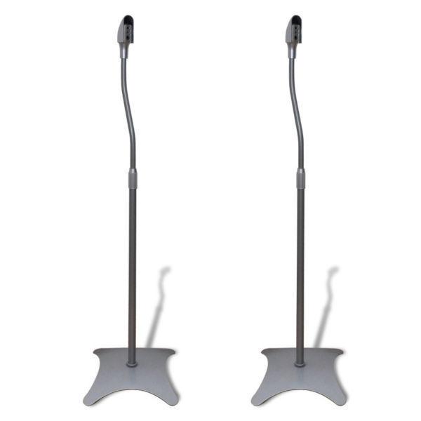 Music Stands : Universal Speaker Stand Silver 2 pcs(SKU50232)