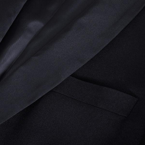 Suits : 2 pcs Black Tie Men's Dinner Suit Smoking Tuxedo Size 54 Black(SKU130826)