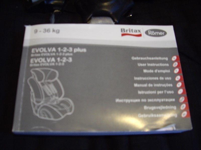 Britax Evolva Group 1-2-3 Car Seat