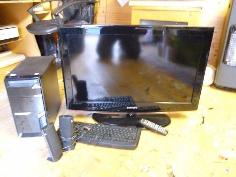 Reconditioned windows 7 PC and 40 screen