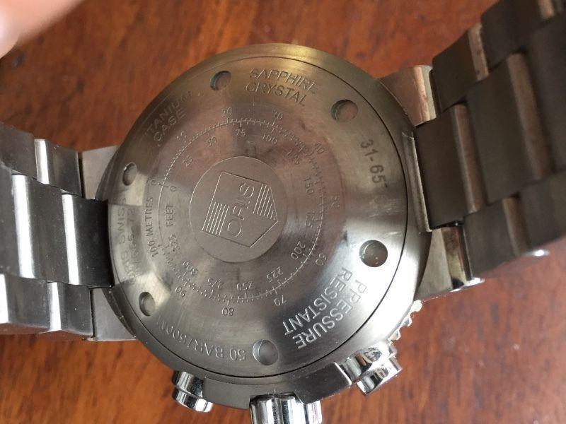 Men's Titanium Oris Aquis Titan 46mm chronograph, Automatic