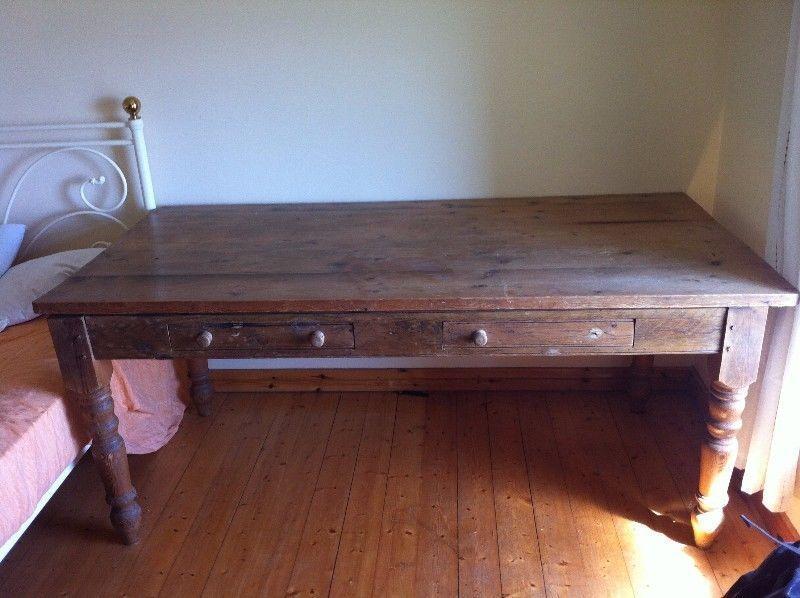 Antique kitchen table