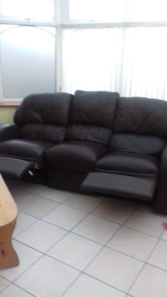 Black Leather Sofa