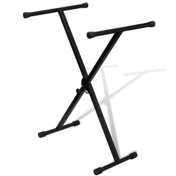 Music Stands : Adjustable Single Braced Keyboard Stand X-Frame(SKU70029)
