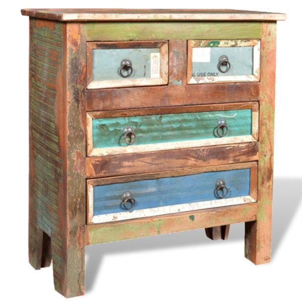 Cabinets & Storage : Reclaimed Wood Cabinet with 4 Drawers(SKU241136)