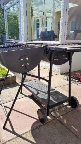 Extra Large Oil Drum Charcoal Barbecue