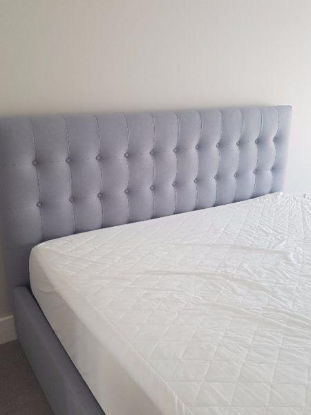 BEAUTIFUL SUPER KING UPHOLSTERED BED WITH STORAGE
