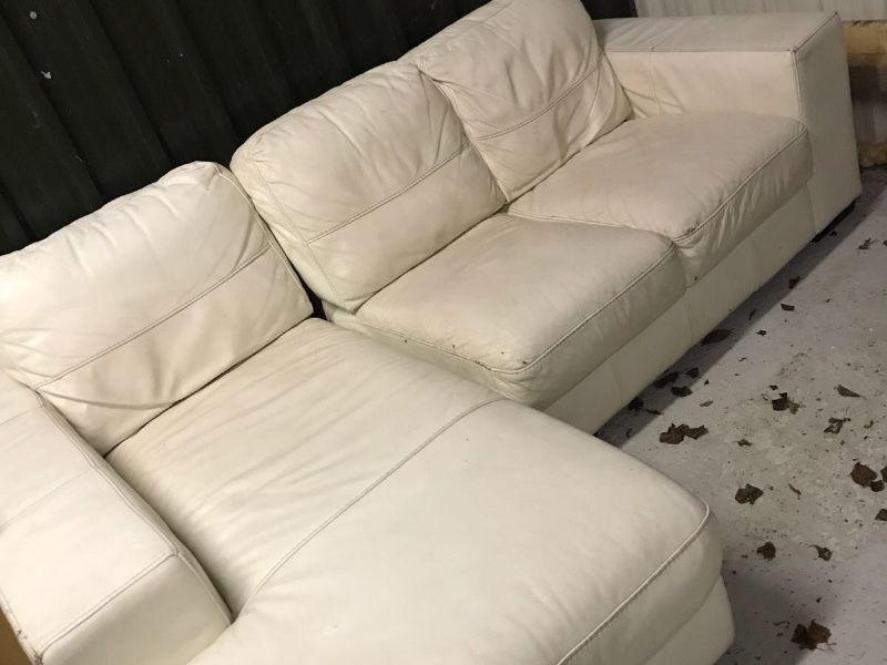 L leather couch