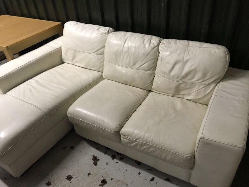 L leather couch