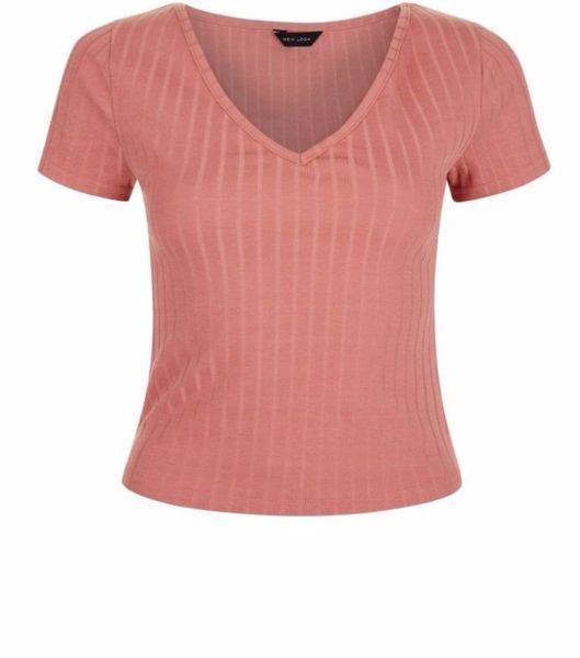 NEWLOOK brand new deep pink top t-shirt size 14