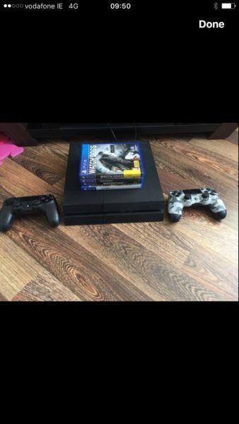 Ps4 500gb ,like new , 5 games