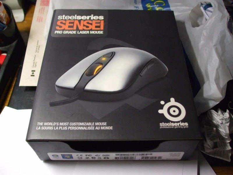 Brand New SteelSeries Sensei Gaming Mouse & SteelSeries QcK Heavy Mousemat