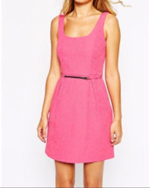 Pink Oasis Dress - Jaquard