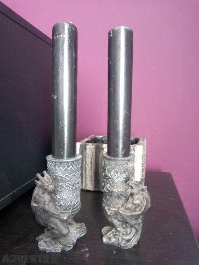 Gothic Gargoyle Candle Holders