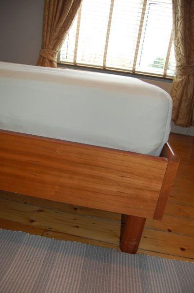 Cherry Wood King Size Bed - Perfect Condition