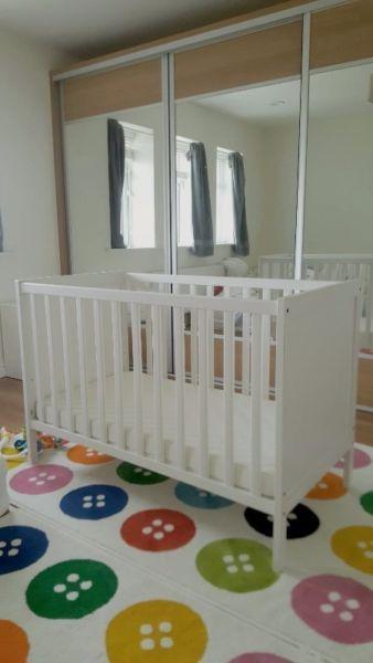 LIKE NEW! Cot + mattress for sale