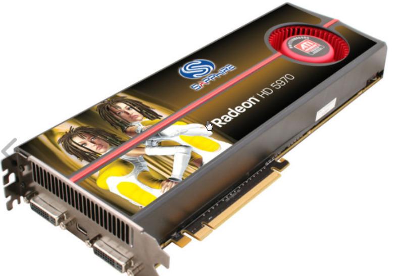 Graphic Card Sapphire Radeon HD 5970 2GB DDR5