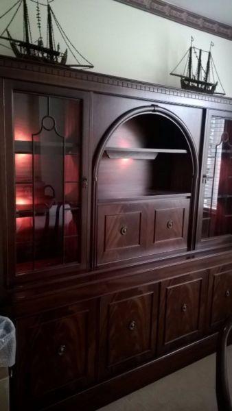 Mahogany Display cabinet / sideboard