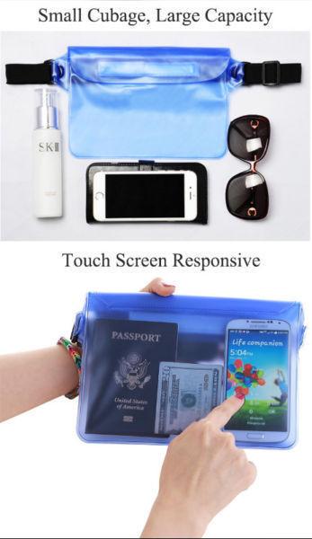 Honana HN TB32 travel waterproof pouch portable touch responsive screen storage bag beach organizer