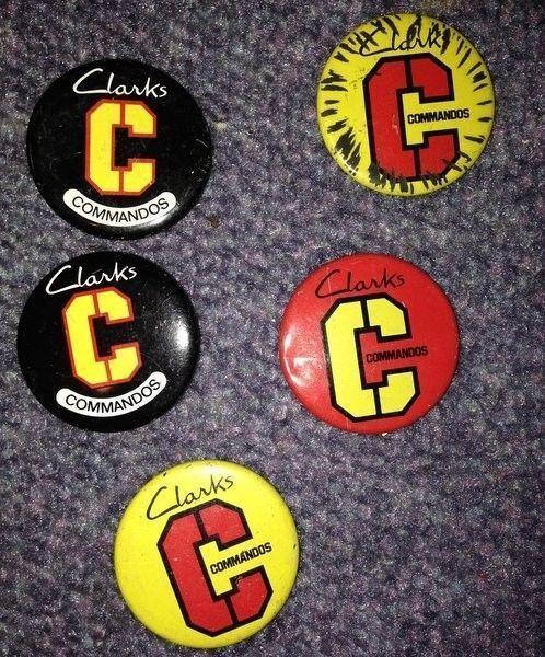 Clarks Commandos Pin Badges