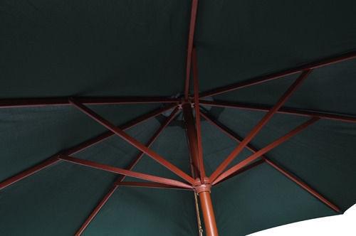 Outdoor Umbrellas & Sunshades : Parasol Green 258 cm.(SKU40436)