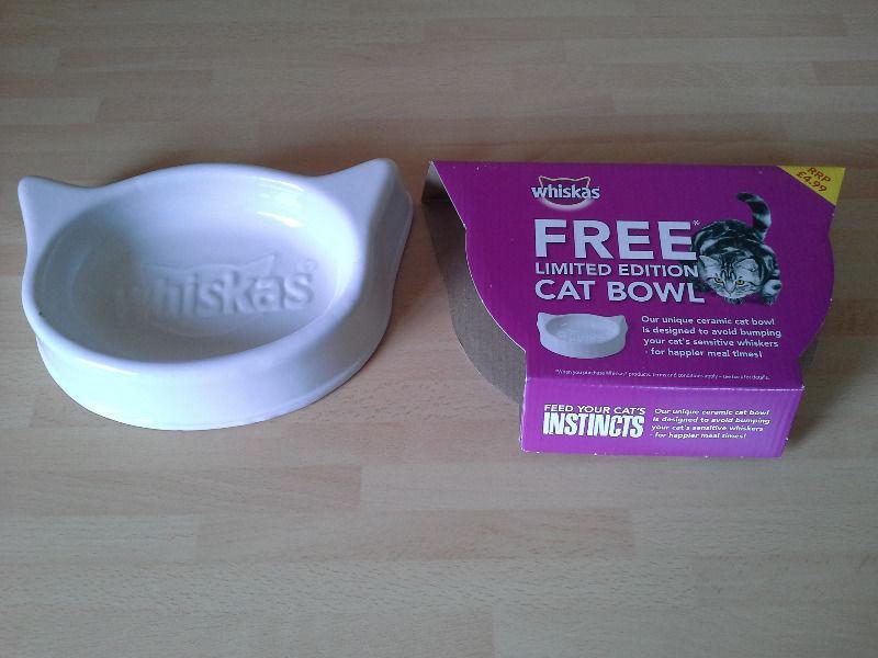 New Whiskas limited edition cat bowl in ceramic