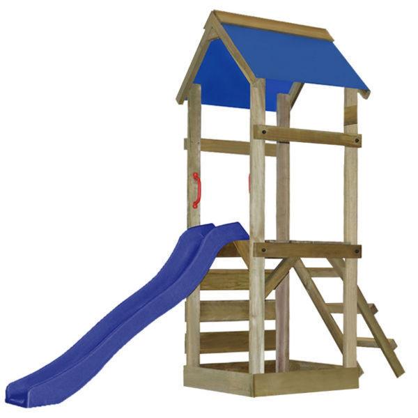 Playhouses : vidaXL Playhouse Set with Ladder and Slide 260x90x245 cm Wood(SKU273730)