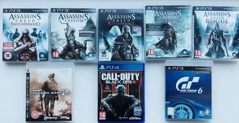 Selection of PS3 games available. Playstation 3