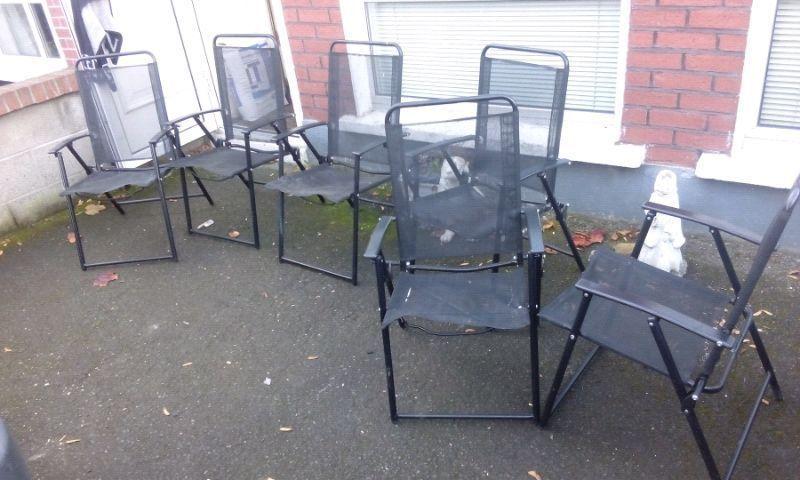 Garden chairs x 6