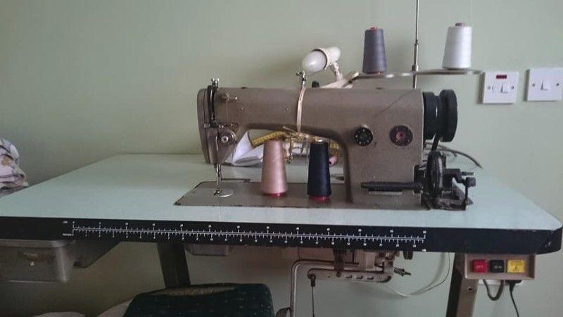 brother industrial sewing machine with threads