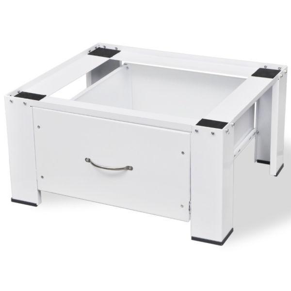 Washer & Dryer Accessories : Washing Machine Pedestal with Drawer White(SKU50448)