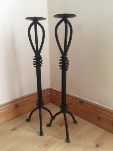 fireplace candle holders