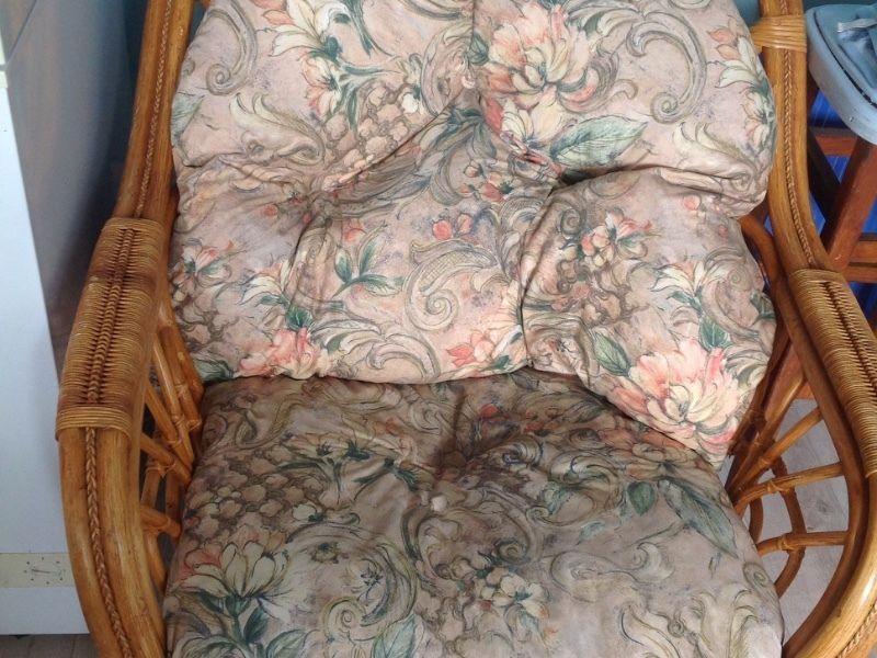 Large comfortable conservatory cane chair in very good condition