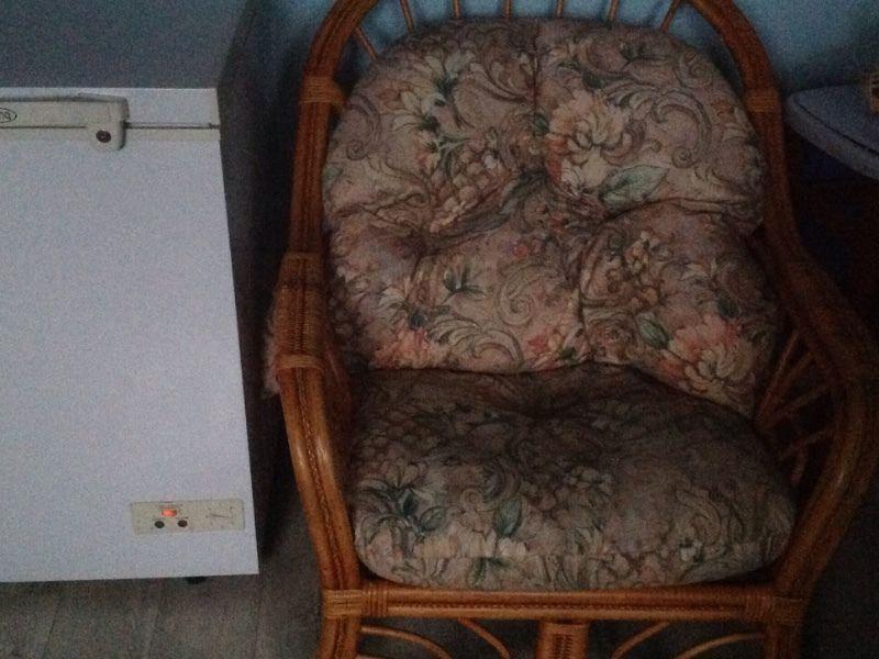 Large comfortable conservatory cane chair in very good condition